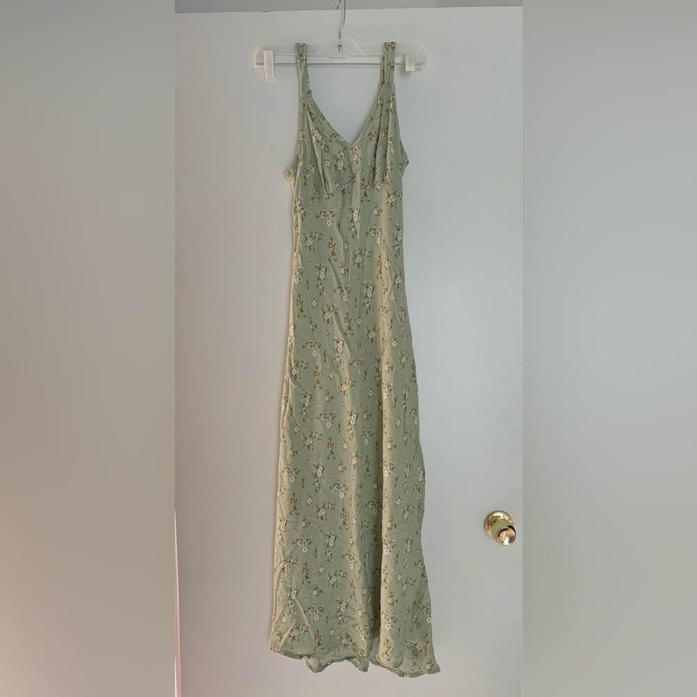 Workshop Republic Clothing Sage Floral Maxi Dress